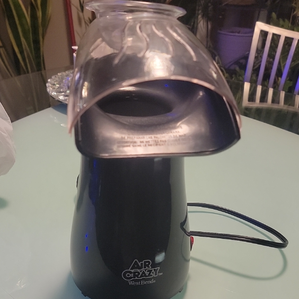 Air Crazy Black Popcorn Maker